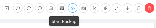 Triggering an adhoc backup for an Instance.